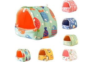 HPAWHOMEPART Parrot Bird Bed Hammock Winter Warm Bird Plush Nest Toy for Parakeet Comfortable Hanging Bird Bed for Cage (XL, Green-2)