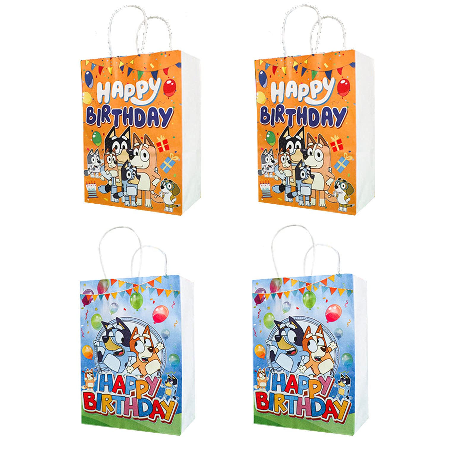 Buy POMNUG 12 Pack Bluey Party Bags Bluey Gift Bags, Bluey Party