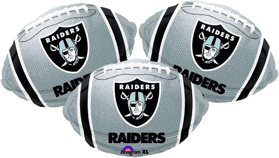 Amazon Com Oakland Raiders Football Party Decoration 18 Balloons