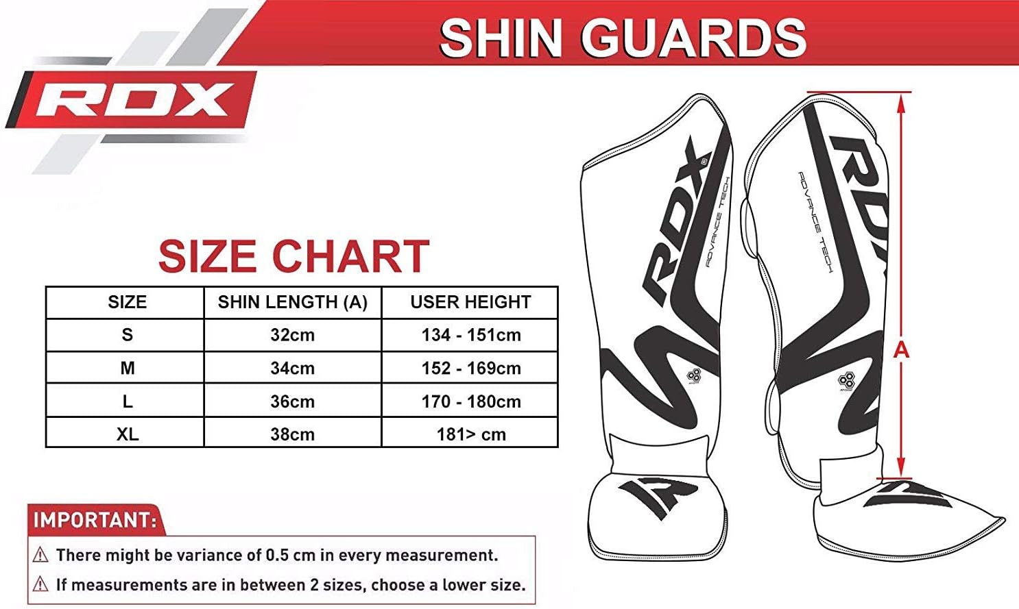 RDX Shin Guards for Muay Thai, Kickboxing, MMA Training and Fighting, Maya Hide Leather Instep Leg Protector Foam Pads for Martial Arts, Sparring, Protective Gear for BJJ and Boxing : Sports & Outdoors