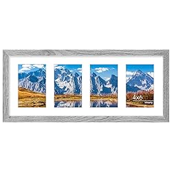 Vittanly 8x20 Collage Picture Frame, Displays 4Pcs