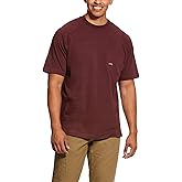 ARIAT Rebar Cotton Strong T-Shirt Burgundy Heather