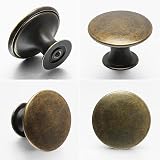 Juibao 12 Pcs Bronze Cabinet Knobs Antique Brass Drawer Knobs with Screws view 3