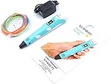 SCRIB3D P1 3D Printing Pen with Display, PLA Starter Pack & Guide view 3