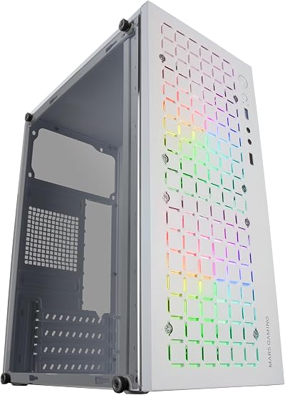 Mars Gaming MC-CORE Ultractompact MicroATX Gaming Case White