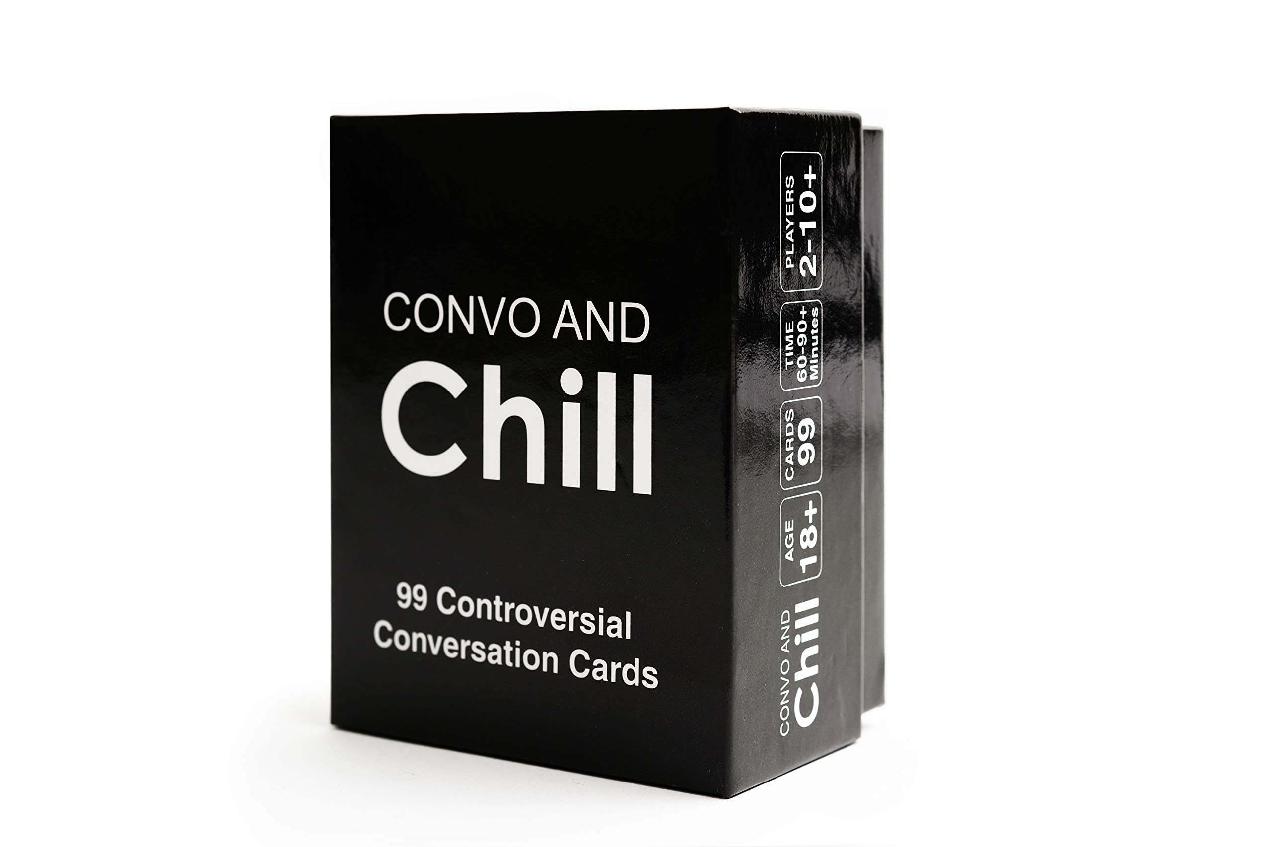 Convo and Chill - 99 Epic Conversation Starters for Guests, Couples or Guests - Fun, Thought-provoking Discussion Cards for Game Nights, Dates, Birthday Parties and More