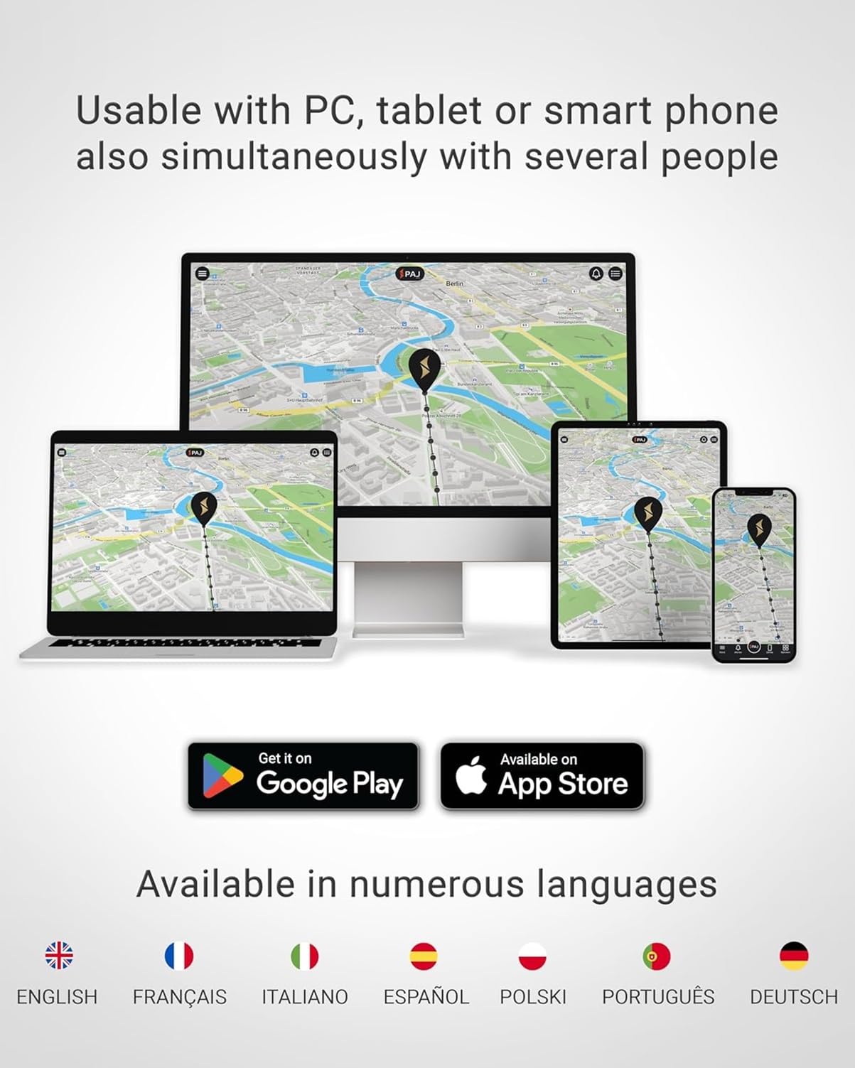 PAJ GPS Allround Finder 4G – GPS Tracker for Cars, Vehicles, People & Objects – up to 40 Days Battery Life, Real Time Tracking, Anti-Theft-Protection Tracking Device, Vehicle GPS Tracker