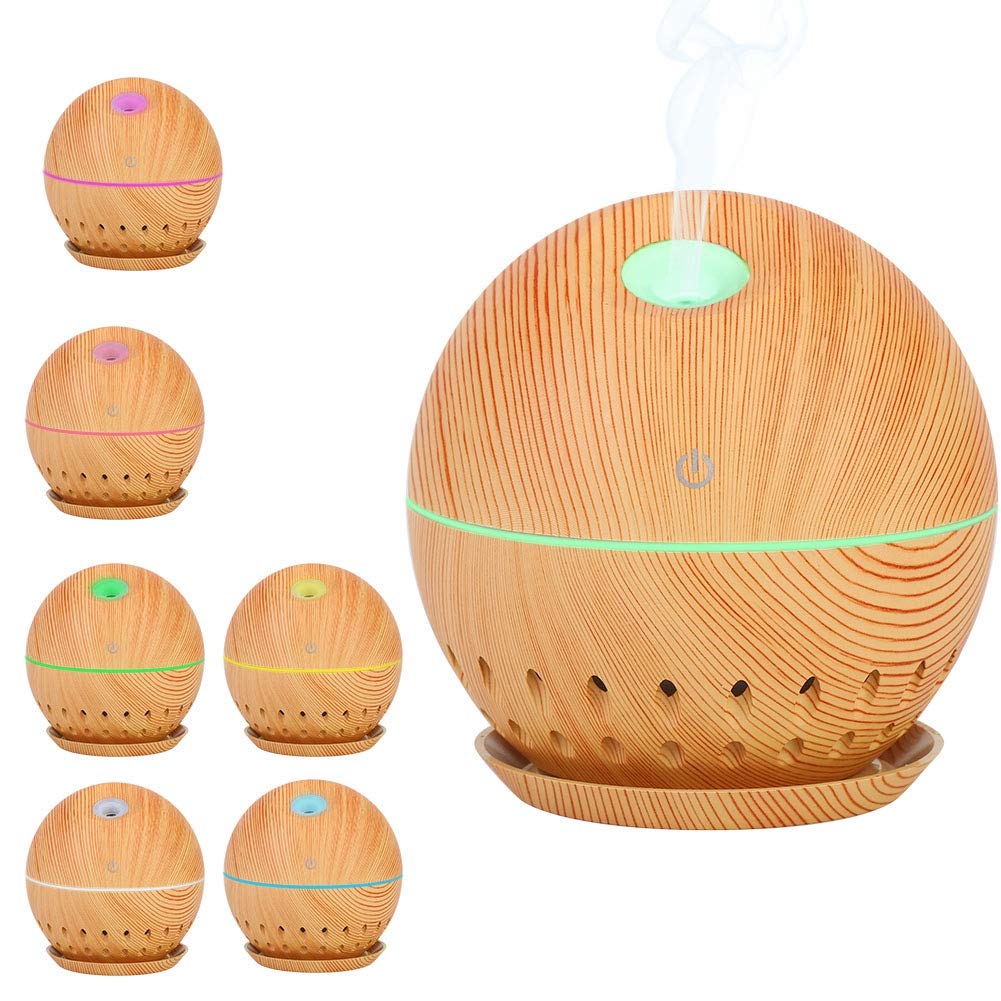 HURRISE Aromatherapy Diffuser, Usb Humidifier Atomizer With Led Light, Whisper-Quiet For Scented Oil Diffusers Rooms Office Home Bedroom Living Room