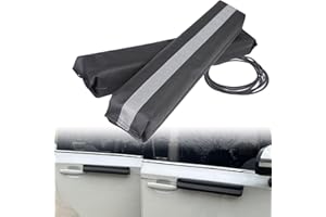 Winunite Magnetic Removable Car Door Dent Protector PU Leather Car Door Ding Protector Ding Bumper Guard for Vehicles Black(Pack of 2)