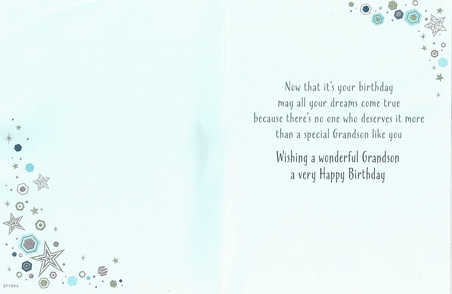 For A Special Grandson Birthday Card - Size 6" X 9", beige, 6 x 9 inch - Image 3