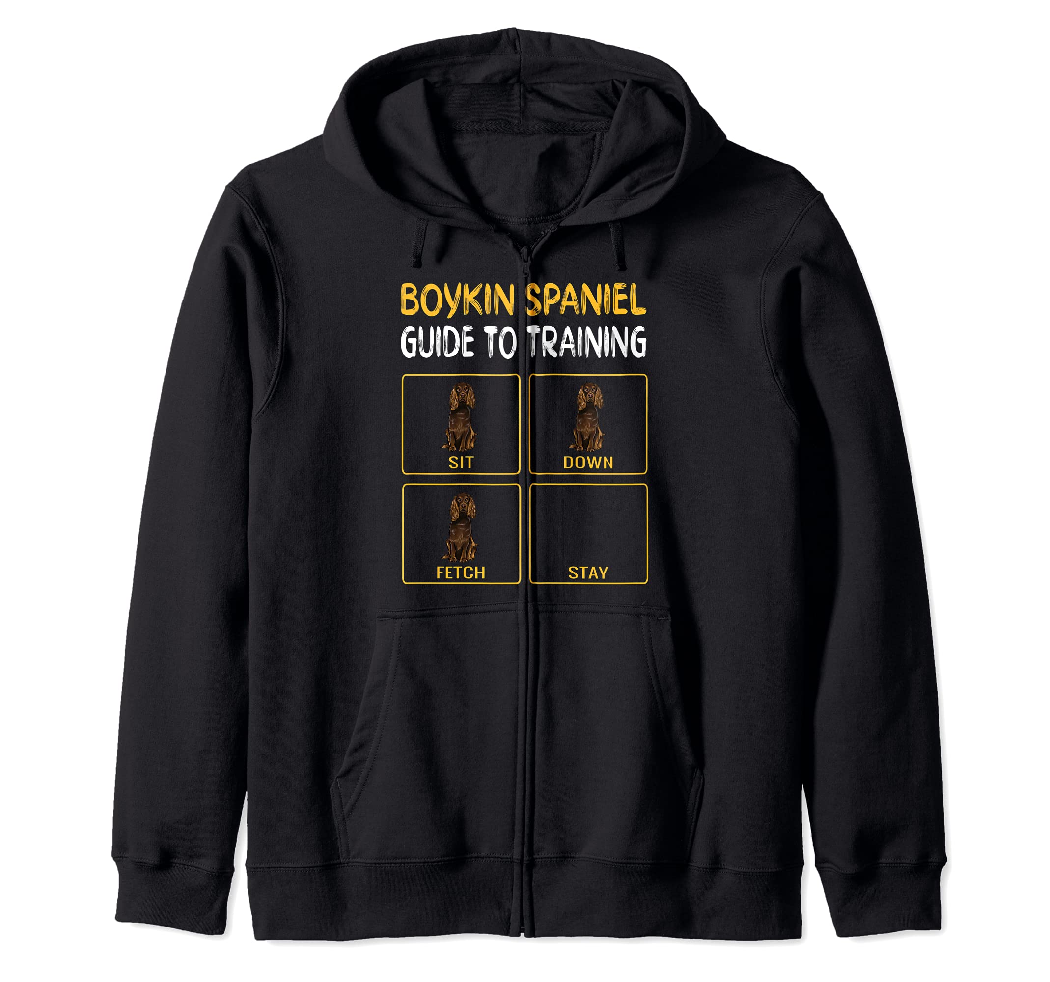 Funny Boykin Spaniel Guide To Training Dog Obedience Zip Hoodie