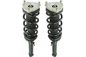 TRQ Loaded Quick Complete Shock Strut Spring Mount Assembly Pair 2pc Front RWD Compatible with 2011-2012 INFINITI G25 2007-2008 G35 2009-2013 G37 2015 Q40