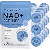 ISUNRISE NAD Patches for Women & Men, NAD+ Patches with NMN & Resveratrol for Anti-Aging and Wellness Support, 30 Count