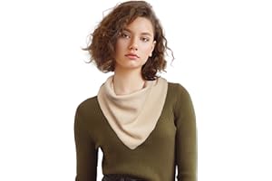 Molans Women Winter Knit Neck Scarf - Warm Crochet Triangle Scarf for Women Girls