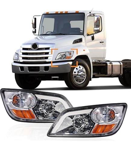 Amazon.com: EVERESTHD Pair Headlight Assembly Fits for Hino 238