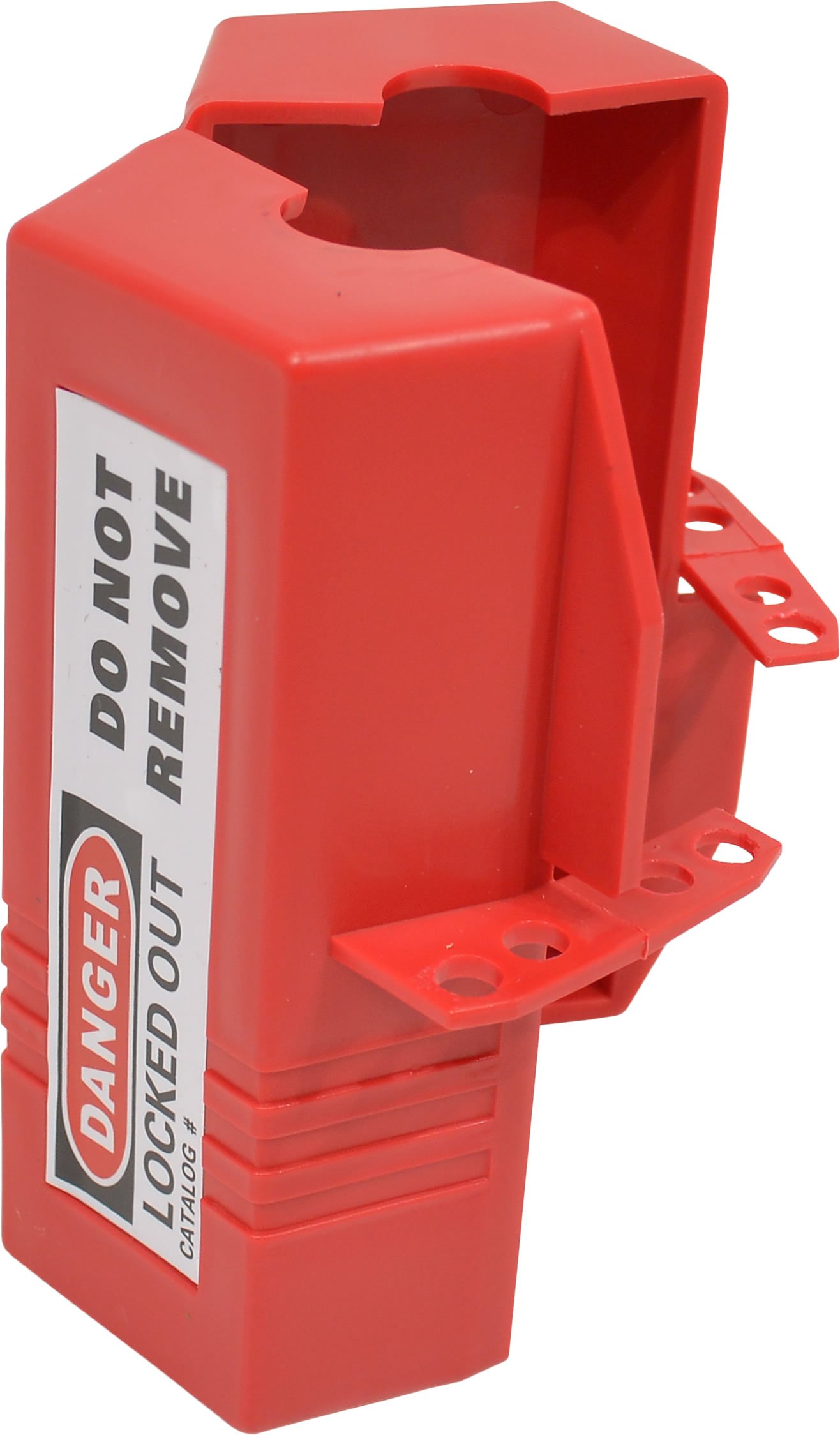 Electrical Plug Lockout Device - Red Polypropylene LOTO Safety Cover | Fits Standard UK Plugs | Up to 4 Padlocks | Durable Workplace Electrical Isolation Solution