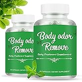 Body Deodorizing Supplement, Natural Chlorophyll for Women & Men, Body Internal Deodorant Pills with Mint & Parsley for Skin, Breath, and Gut Health - 90 Capsules (2PCS)