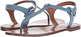 Coach Women's T-Strap Sandal Chambray Leather 8.5 M