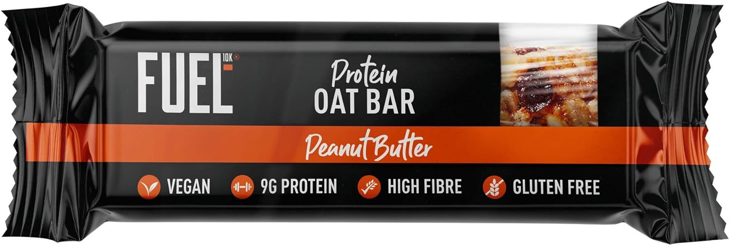 FUEL10K Peanut Butter Porridge Oat Bars 20x45g High Protein On The