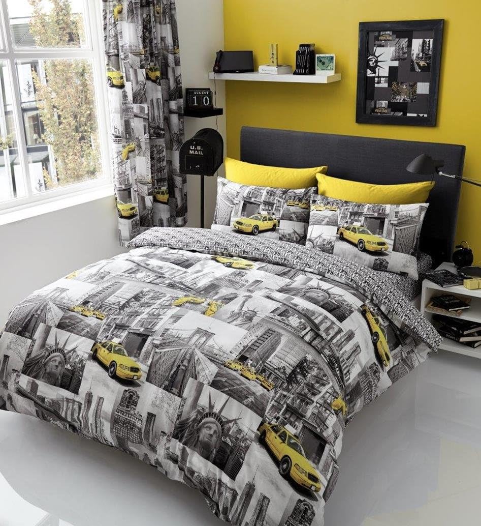 Reversible Patchwork Duvet Cover, 3 Piece Breathable Printed Bedding Quilt Covers, Easy Care Super King Bed Set, Multicoloured