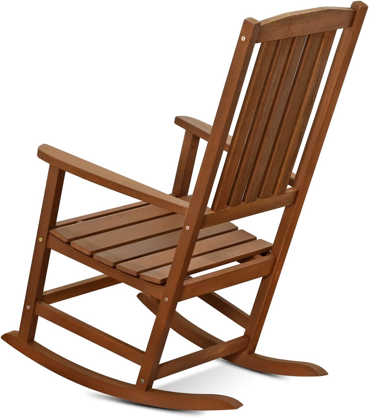 Furinno Hardwood Rocking Chair in Teak Oil, Wood, Natural, 65.51 (W) x 111.99 (H) x 80.01 (D) cm - Image 4