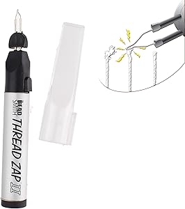 The Beadsmith Thread Zap II, Thread Burner, 5.25 inches, Push Button, Battery Operated (1xAA), Trim, Burn and Melt Thread with one Touch, Ideal for Finishing Bead Weaving and stringing Projects