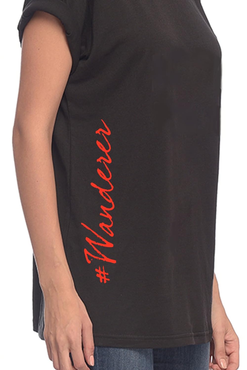 yoloclan wanderer women black t-shirt
