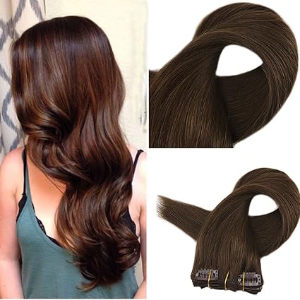 Fshine 22 Clip In Thick Human Hair Extensions 9 Pcs Clip In Hair