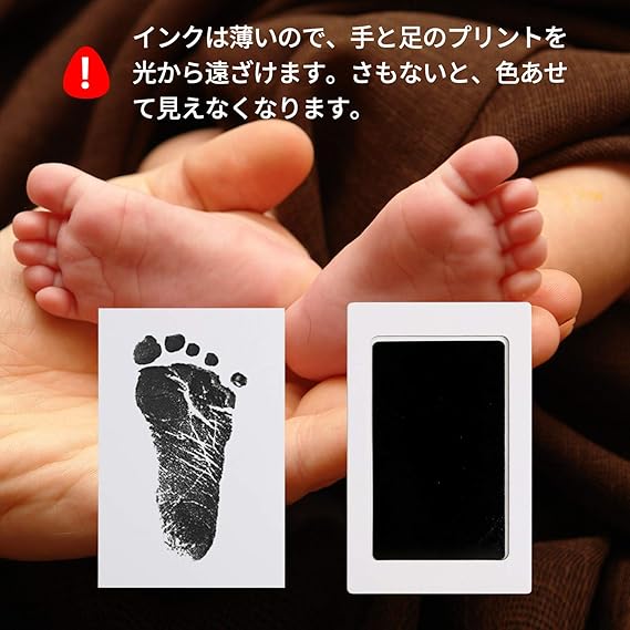 Amazon Scotamalone 赤ちゃんの手形と足跡のインクパッドペットの足跡インクキット家族向け記念品の安全でクリーンなタッチ記念品ベビーシャワーギフトとレジストリ4パック 手形足型 産声 ベビー マタニティ 通販
