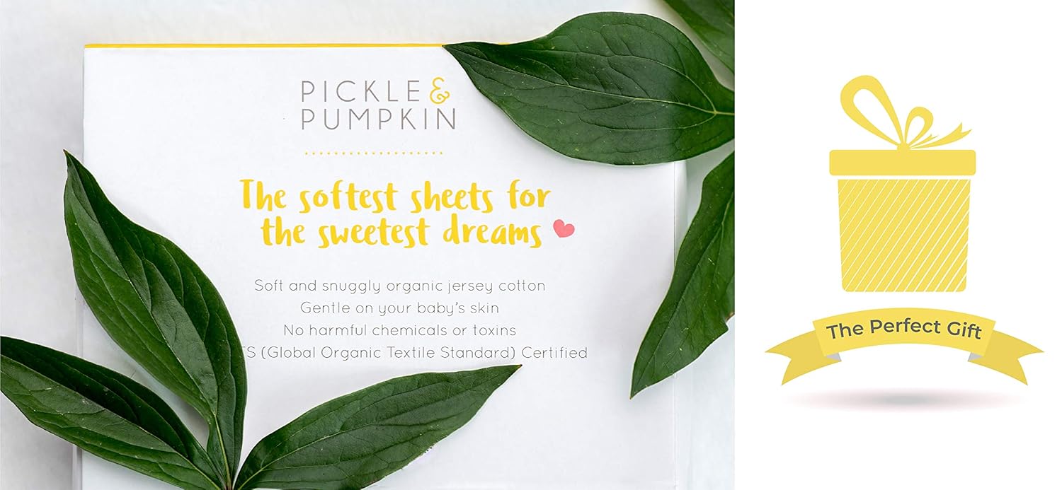 Sábanas para cuna Pickle & Pumpkin Premium, 100% algodón orgánico ...