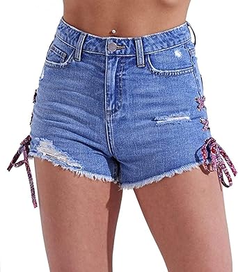 womens denim shorts size 12