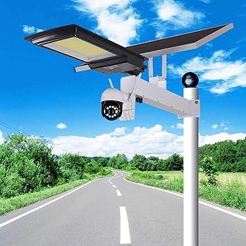 LAMP-XUE Outdoor-Überwachungskamera mit Solar-Straßen-Lichter, WLAN