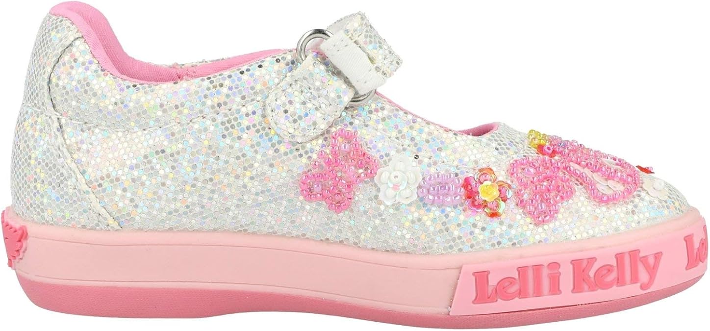 silver glitter dolly shoes