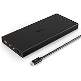 Aukey Quick Charge 2.0 15000mAh Portable External Battery Fast Charger (20W/5V 9V 12V Supported, Quick Charge Input and Output) - Black