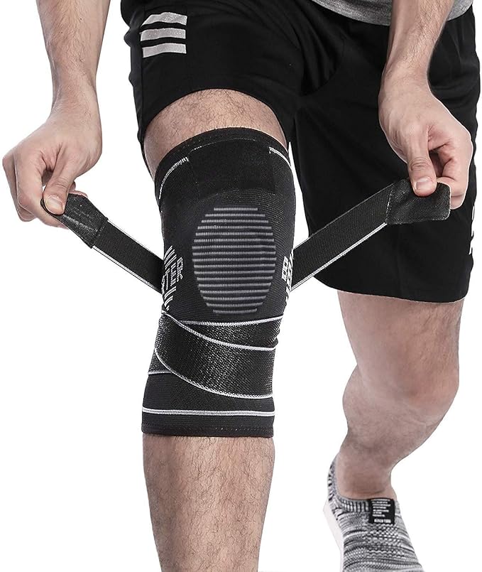 BERTER Knee Support, Compression Knee Brace with Nonslip Adjustable