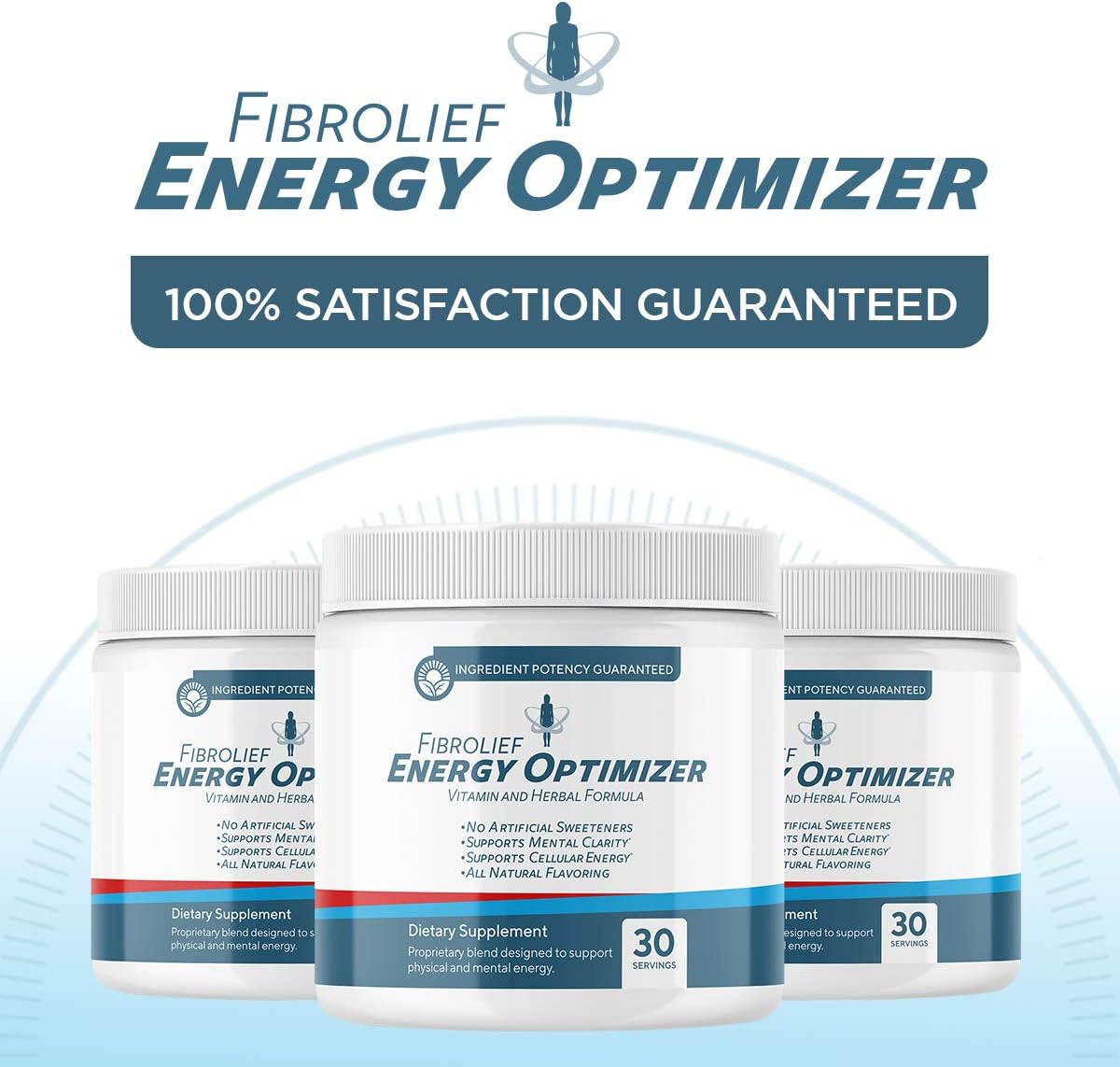Fibrolief: Energy Optimizer - Vitamin and Herbal Supplement Powder - 1-Month Supply - Supports Physical and Mental Energy - No Artificial Sweeteners - All-Natural Flavoring - Absorbs Fast: Health & Personal Care