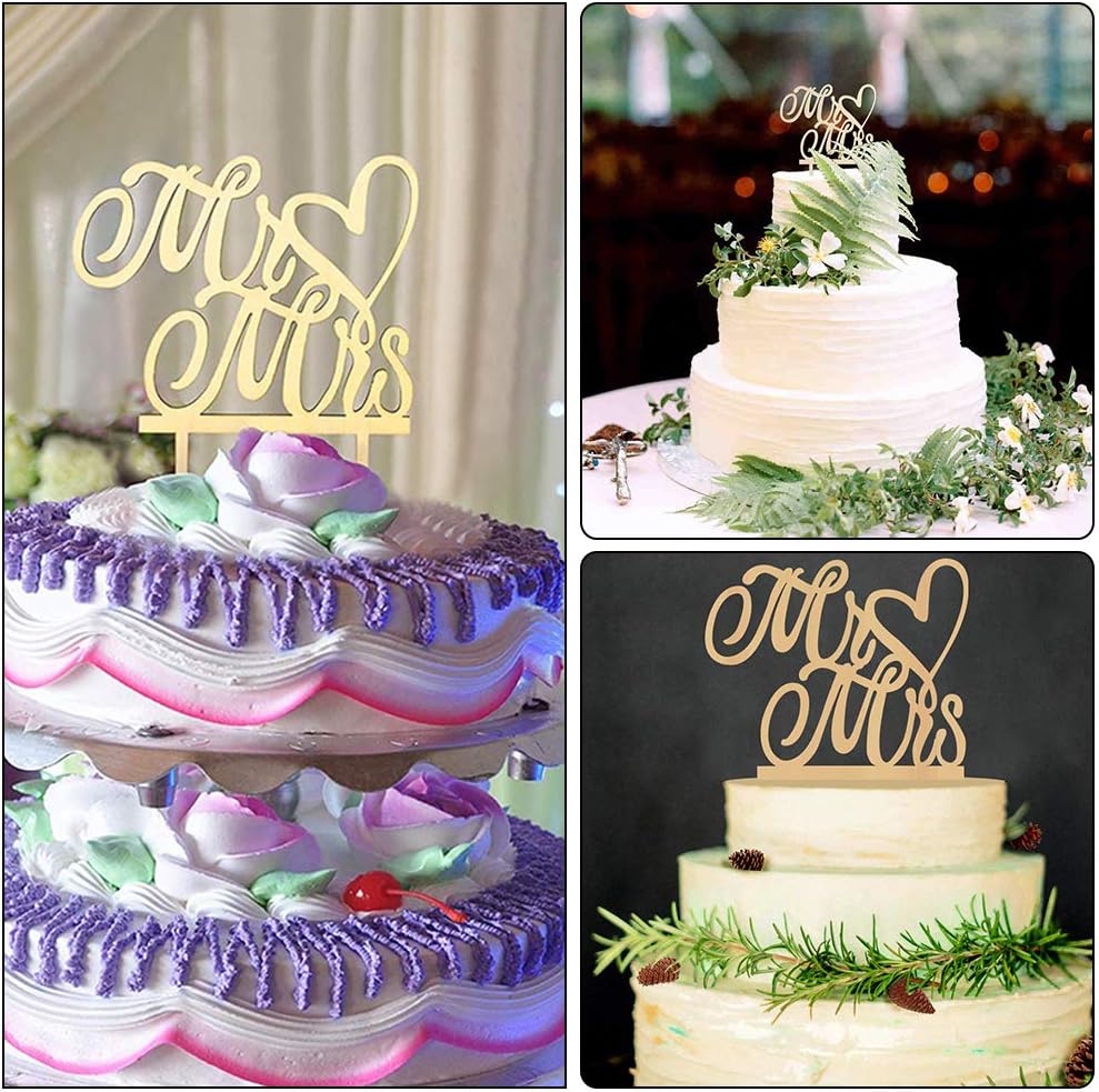 Napravi Rs Accessoires De Decoration Ustensiles A Patisserie Cake Topper Mariage Wents 5piece Mr Mrs Gateau Topper En Bois Decorations Gateau Mariage Pour Decorations De Gateau Mariage Pour Anniversaire De Mariage Fete