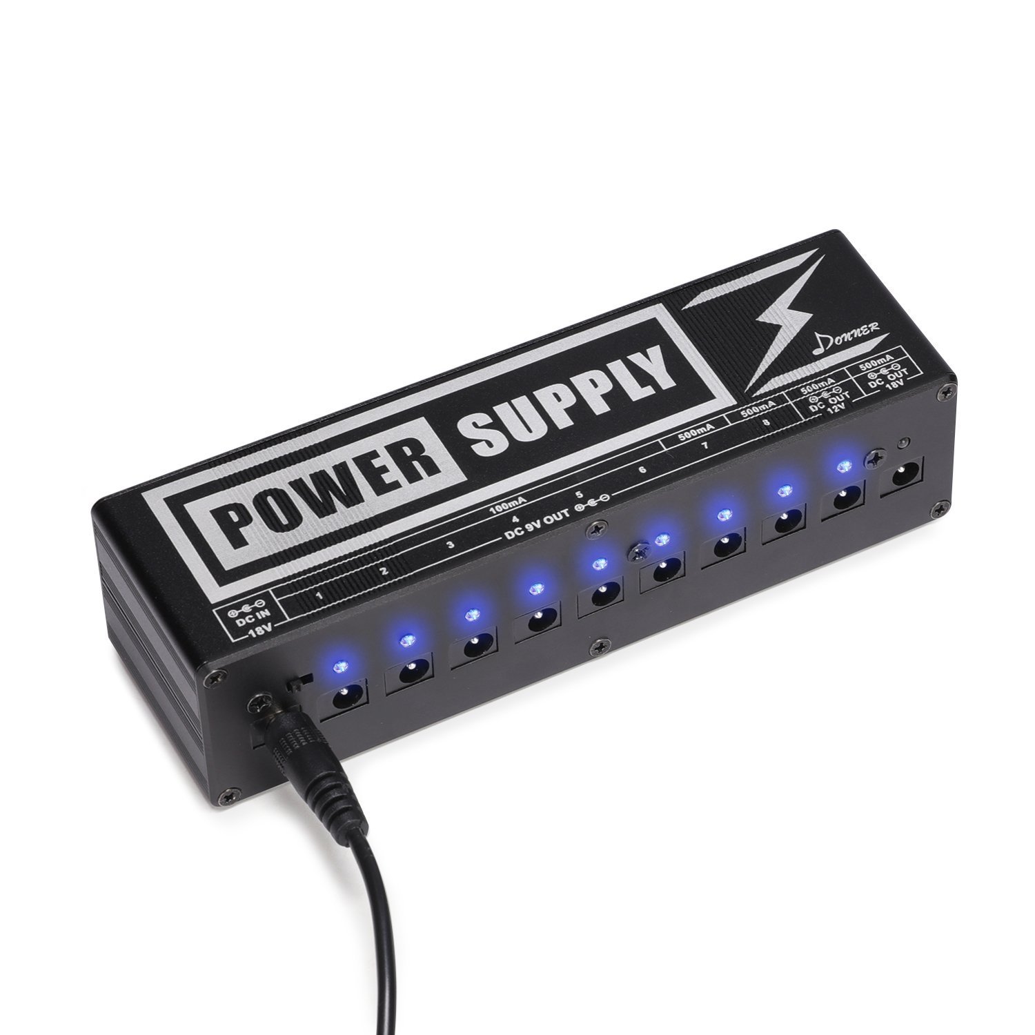 DP2 Guitar Pedal Power Supply High Current 10 Isolated DC Output