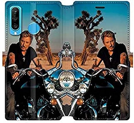 Amazon Com Cokitec Rv Leather Wallet Case For Huawei P30 Lite Johnny Hallyday Moto Mp3 Players Accessories