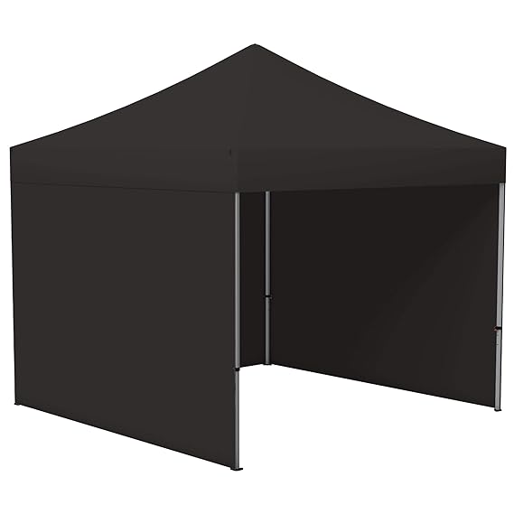 Vispronet Faltpavillon Faltzelt Pavillon Klappzelt Basic 3 x 3 m, schwarz (3 Zeltwände) - weitere Farben und Größen lieferbar