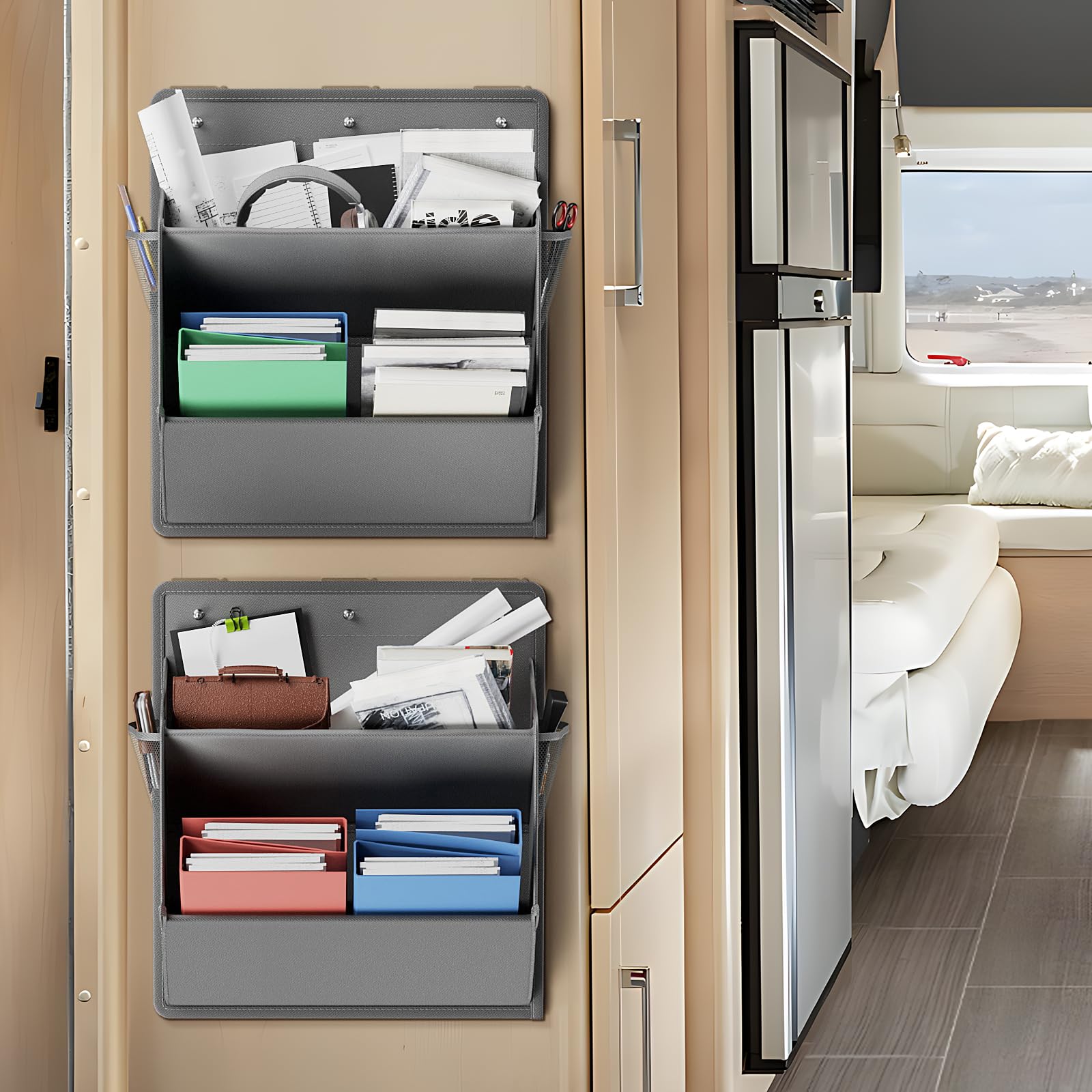 Shoe Rack For Rv DEYILIAN 2 Pack RV Shoe Storage with Sticky Adhesive Tape, Over the ...