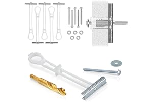 CondoMounts MSK8001 Steel Stud TV Mounting Kit | TV Mount Metal Studs | Holds 200lbs on Steel Stud | Includes 6 Elephant Anch