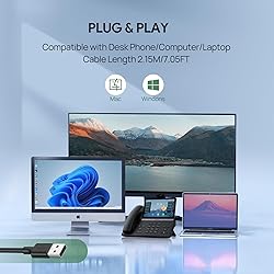 Yealink UH42 USB-A Headset with Microphone for PC