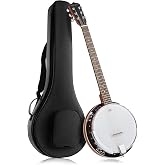 Jameson Guitars 6-String Banjo Guitar with Closed Back Resonator and 24 Brackets