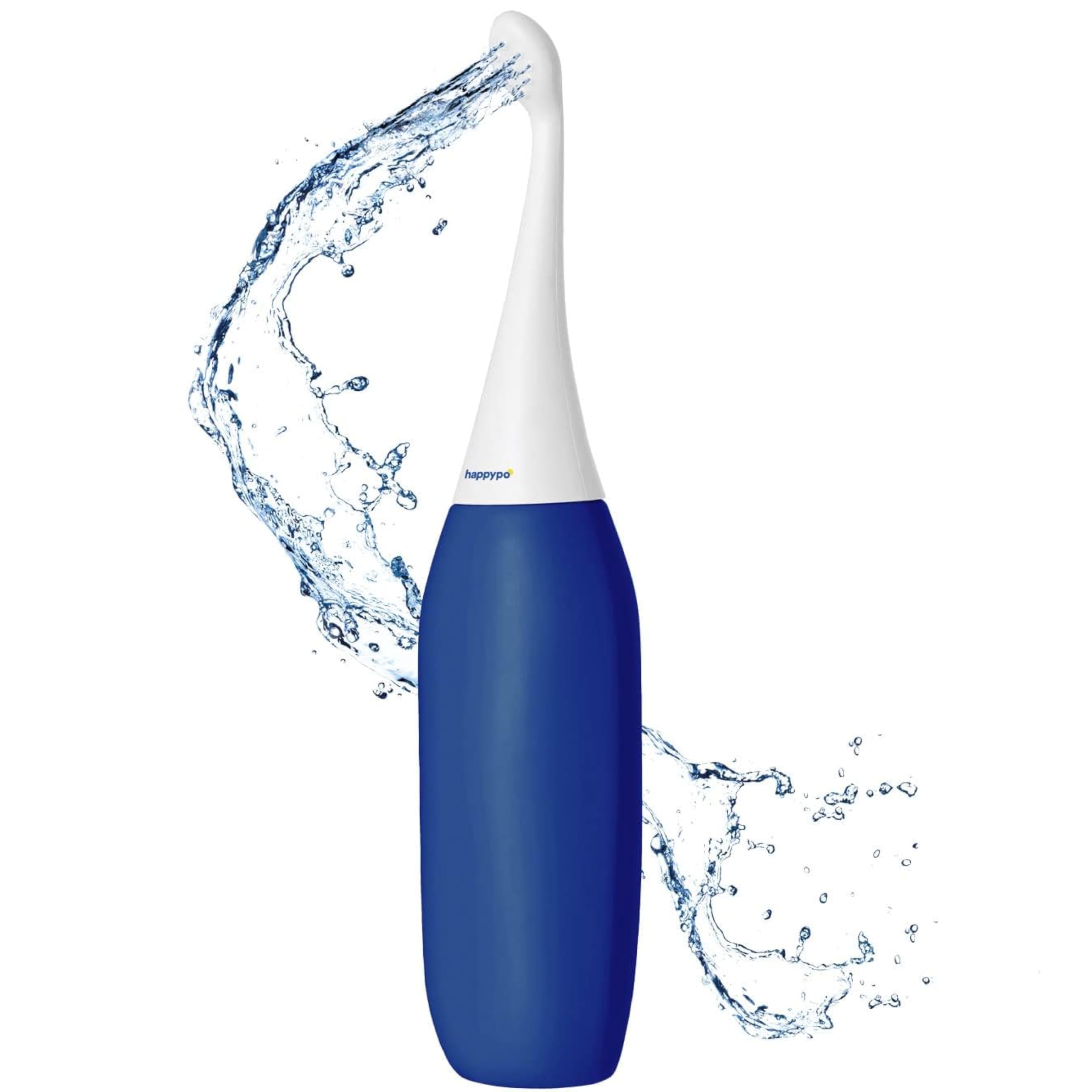 The Original HAPPYPO Portable Bidet - The Easy-Bidets 2.0 Replaces Wet Wipes and Shower Toilet - Portable Bidet Sprayer for Travel Hygiene, Postpartum Care, Gentle Cleansing - Dark Blue