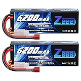 Zeee 2S Lipo Battery 6200mAh 7.4V 60C Hard Case