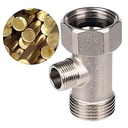 Chomely Bidet T Adapter for Tushy Bidet, Brass T
