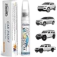 FIXEZPRO Bright White(PW7/GW7) Touch Up Paint for Jeep, Car Paint Scratch Repair Remover Pen Color Exact Match, Quick and Easy Fix Automotive Chips and Nicks Scuff