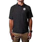 Blue 84 NBA Mens NBA Officially Licensed Short Sleeve Performance Polo Strengthened All Over Print