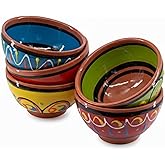 Cactus Canyon Ceramics Spanish Terracotta 5-Piece Breakfast Bowl Set (European Size) Multicolor